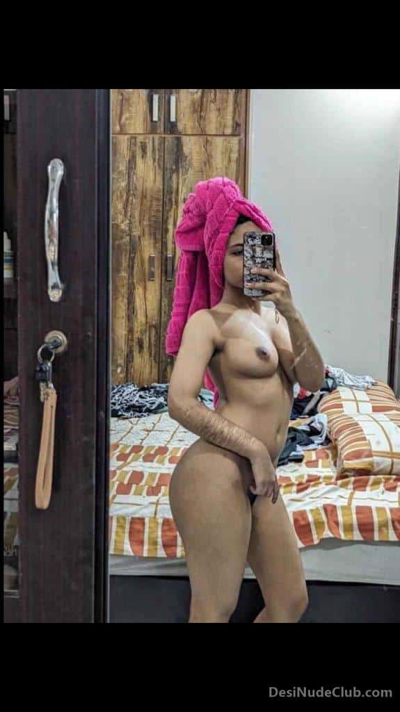 Curvy Nri Girl Nude Selfies In The Shower 010